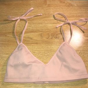 comfy bra top with bow straps